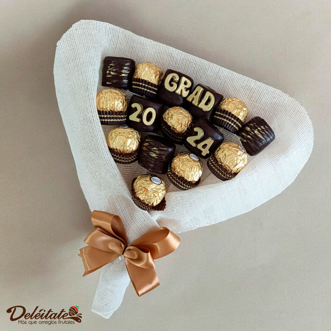 Ferrero Rocher Ramo Ramo grande de chocolates ferrero y malvaviscos cubiertos