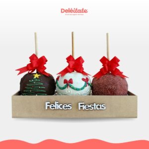 set de manzanas navidad